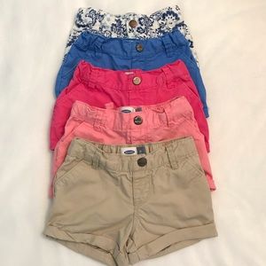 5 pairs of shorts